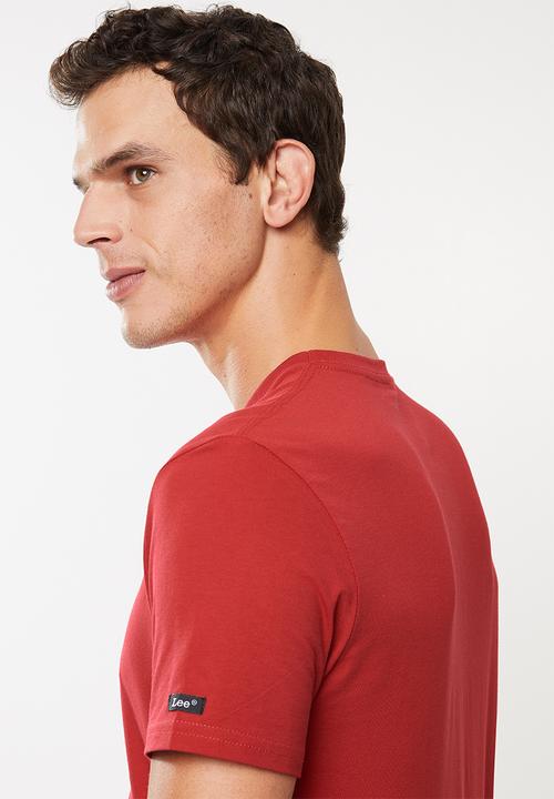 Lee  - New block tee - red