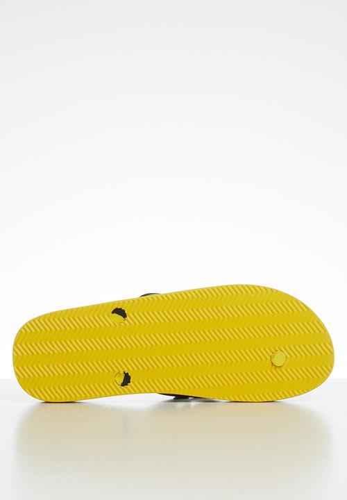 POLO - Hunter flip-flop - black & yellow