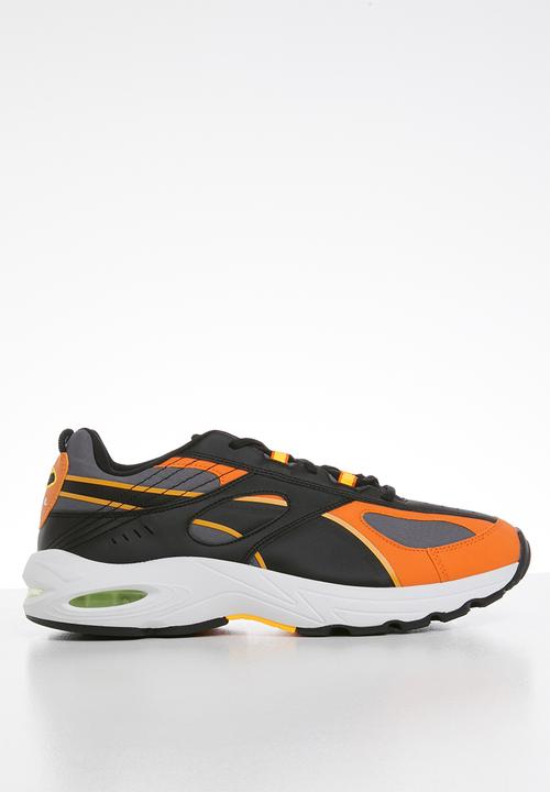 black and orange puma sneakers