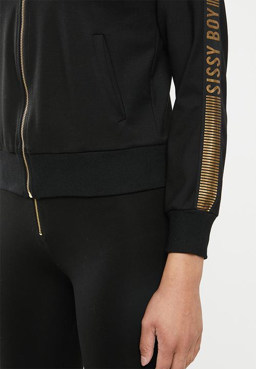 SISSY BOY - Sporty jacket with gold detailing - black