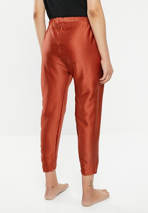 Cotton On - Satin drop crotch pants - red