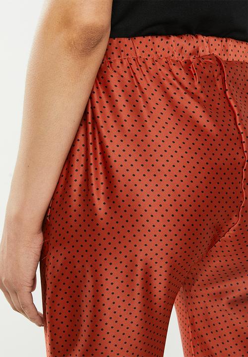 Cotton On - Satin drop crotch pants - red