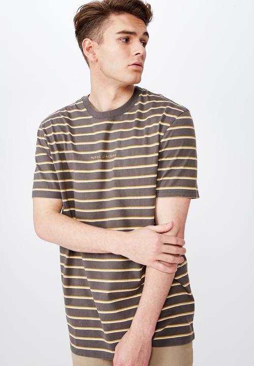 Factorie - Embroidered stripe T-shirt - multi