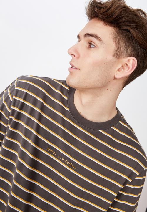 Factorie - Embroidered stripe T-shirt - multi