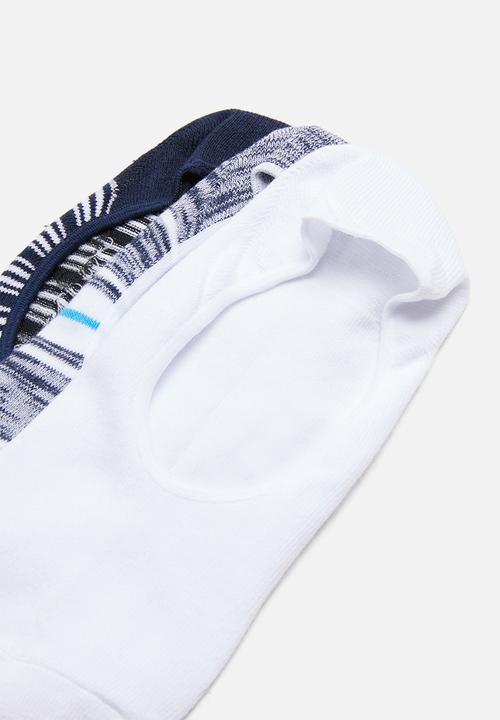 Cotton On - Invisible socks 6 pack - navy & white