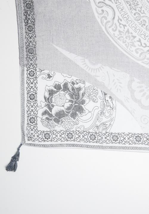 Joy Collectables - Printed scarf - grey
