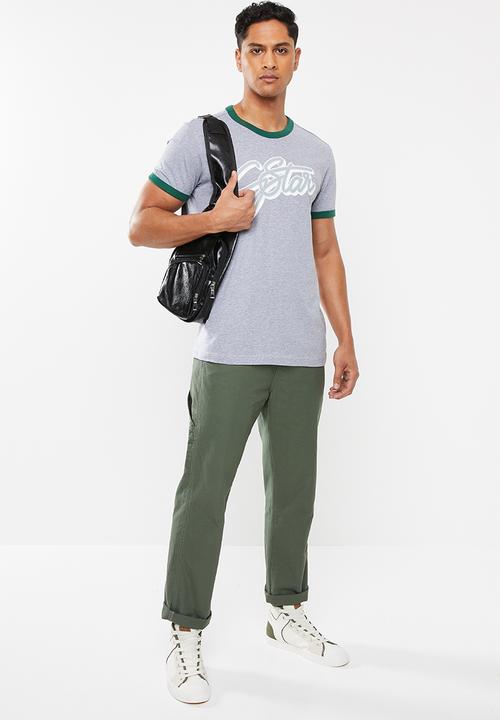 G-STAR - Ringer  T-shirt - grey