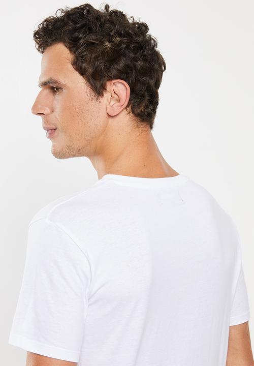 Superbalist - Plain V-neck 2 pack tees - black & white