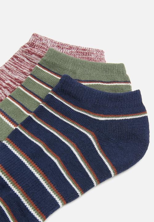 Cotton On - Ankle 3 pack socks - multi