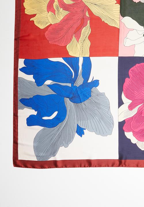 Joy Collectables - Abstract floral scarf - multi