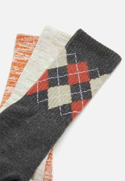 Cotton On - Active 3 pack socks - multi