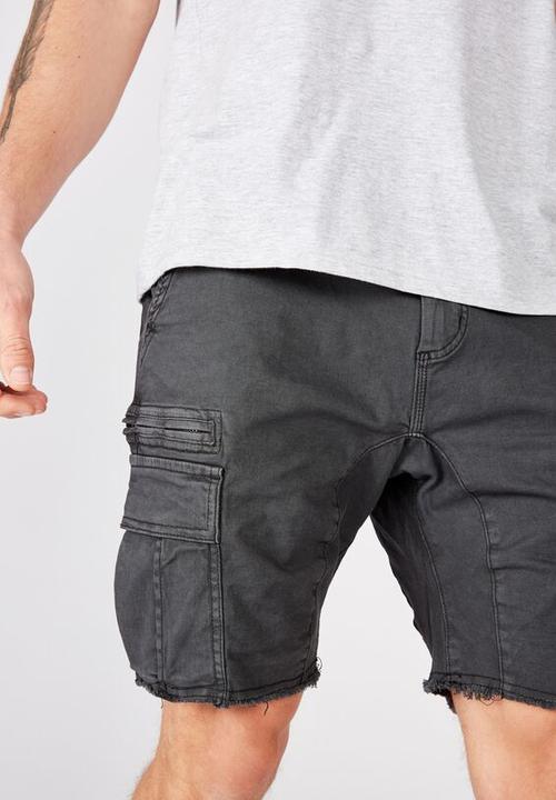 Cotton On - Utility cargo short - charcoal 
