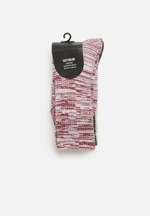 Cotton On - Active 3 pack socks - multi