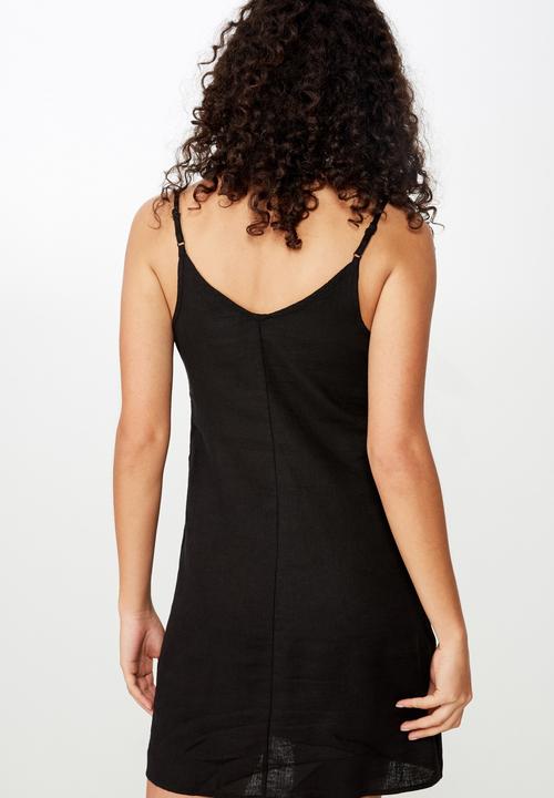 Cotton On - Woven maisy strappy dress  - black