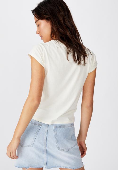 Cotton On - Essential art T-shirt - cream