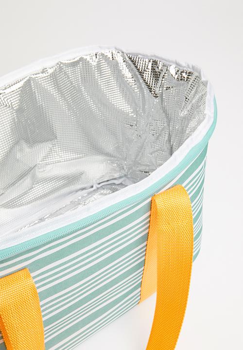 Sixth Floor - Stripe cooler bag 20l - sea green