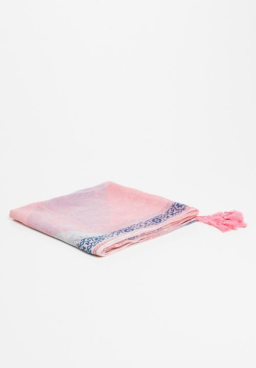 Joy Collectables - Printed scarf - pink & blue
