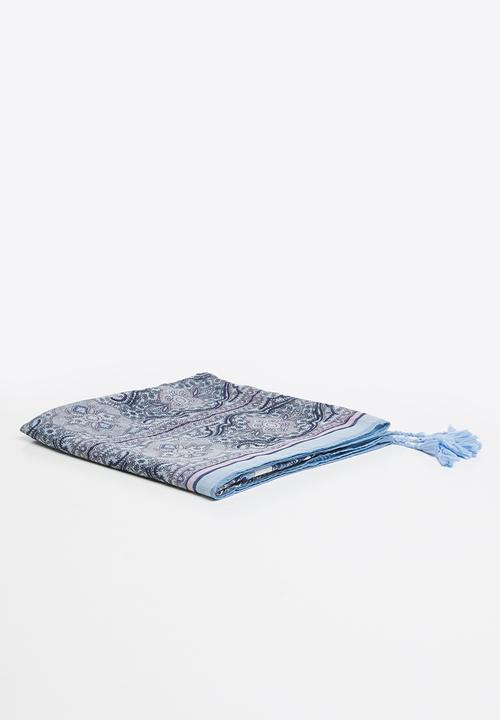 Joy Collectables - Paiseley scarf - blue