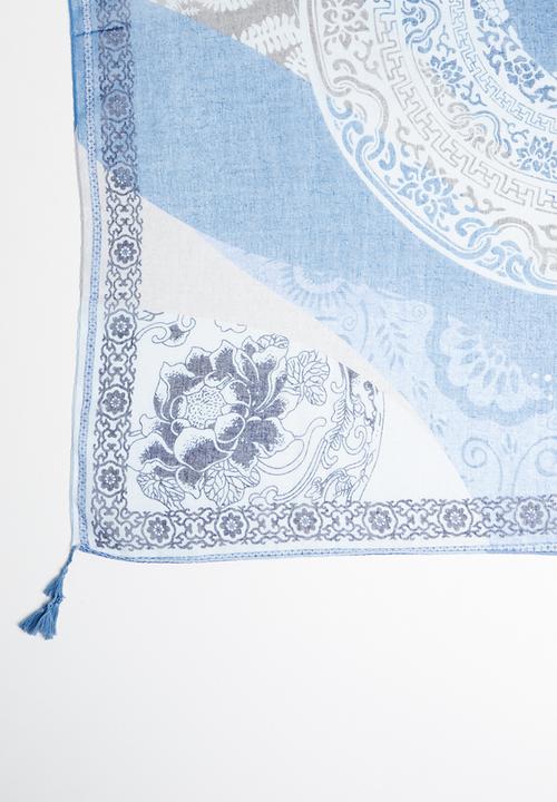 Joy Collectables - Paisley scarf - blue & navy