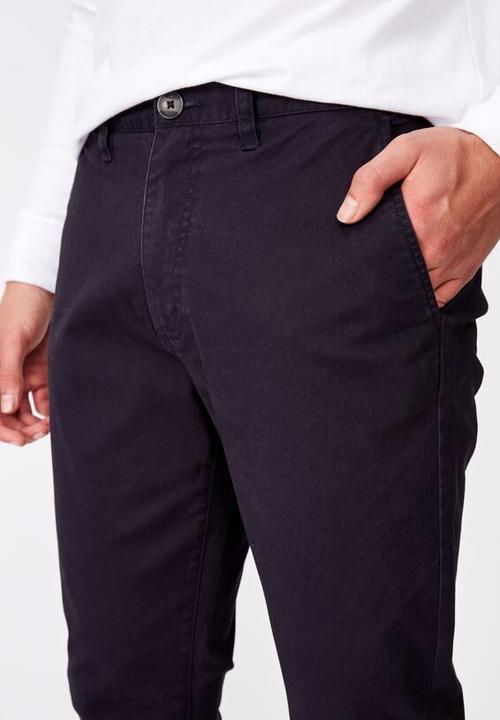 Cotton On - Skinny stretch chino - navy