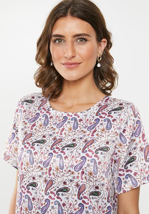 edit - Sleeved shift dress - multi 