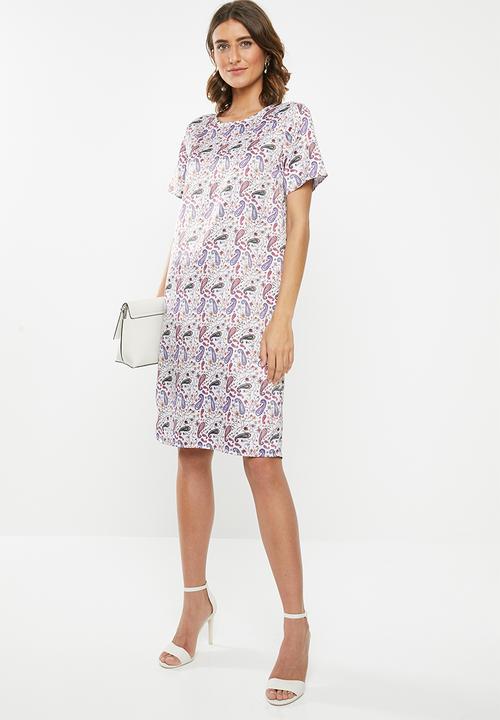 edit - Sleeved shift dress - multi 