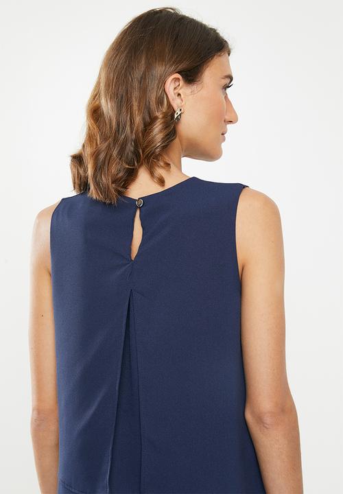edit - Double layer vest - navy