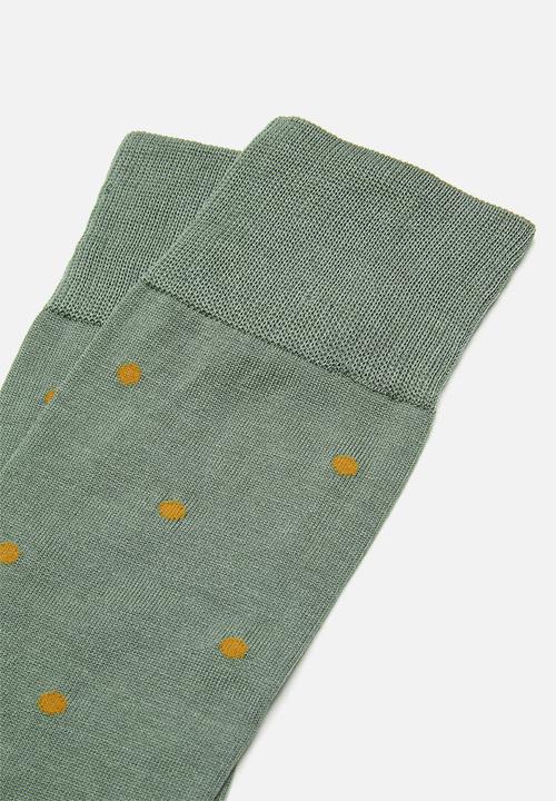 Falke - Falke dot socks - green