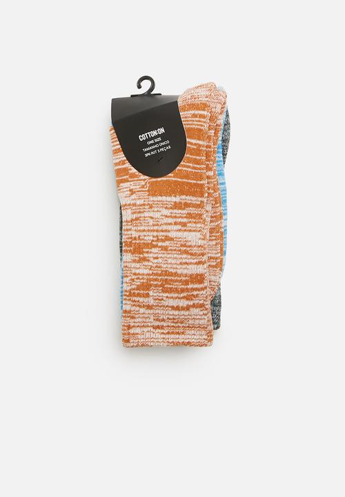 Cotton On - Active 3 pack socks - multi