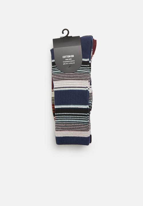 Cotton On - Active 3 pack socks - multi