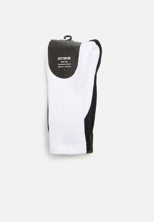 Cotton On - Active 3 pack socks - multi