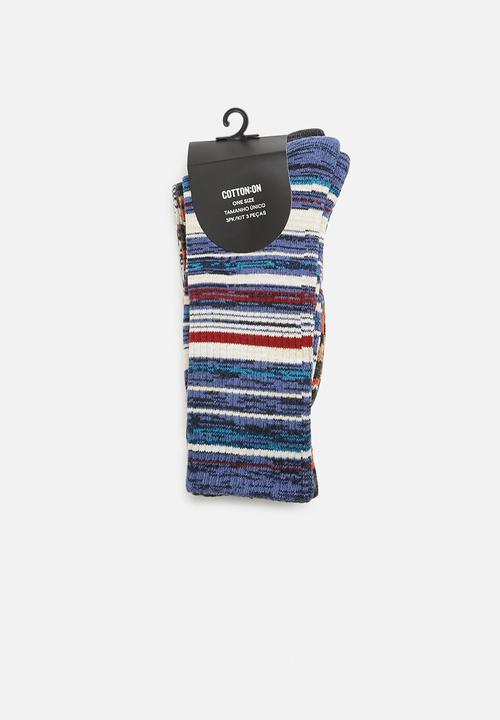 Cotton On - Active 3 pack socks - multi
