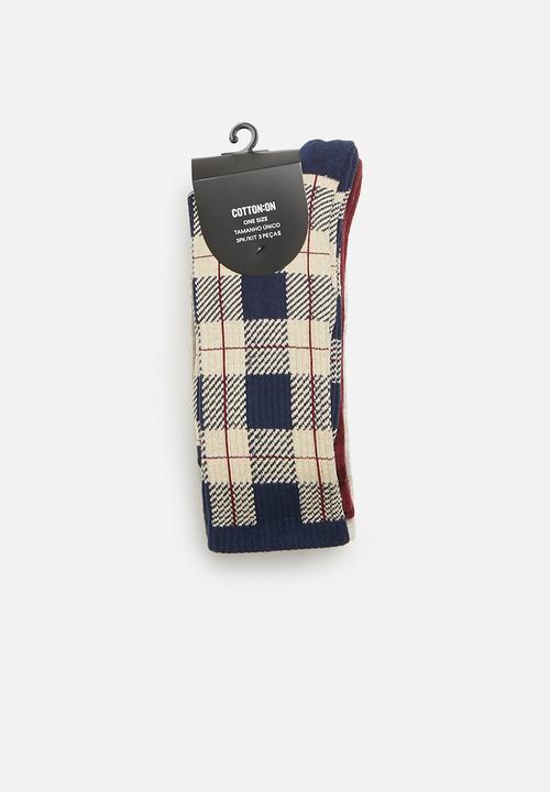 Cotton On - Active 3 pack socks - multi
