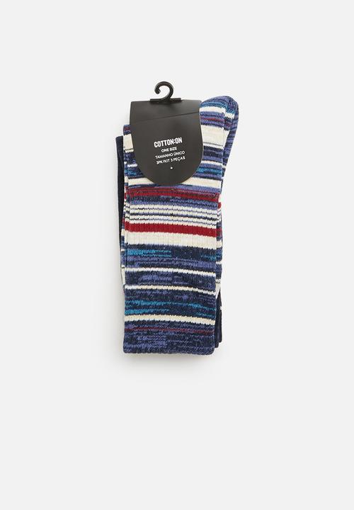 Cotton On - Active 3 pack socks - multi