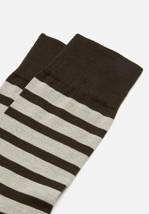 Falke - Falke even stripe socks - brown & neutral