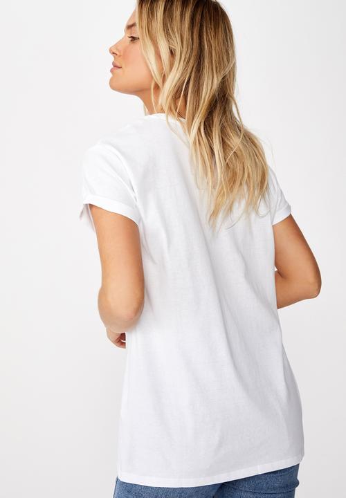 Cotton On - Classic slogan T-shirt - white