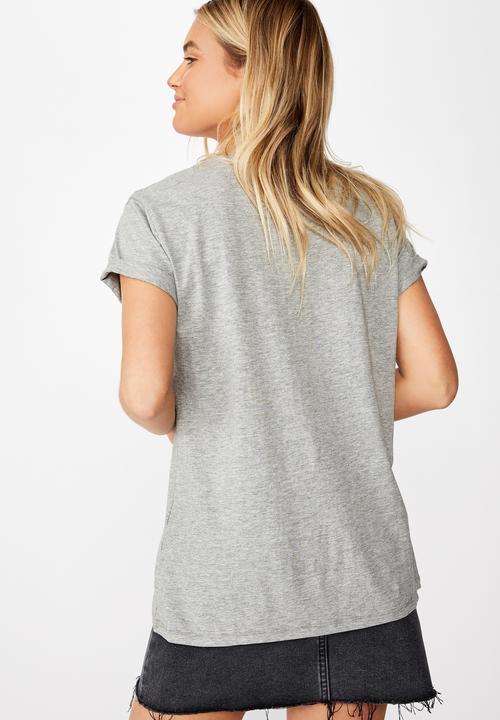 Cotton On - Classic slogan T-shirt - grey