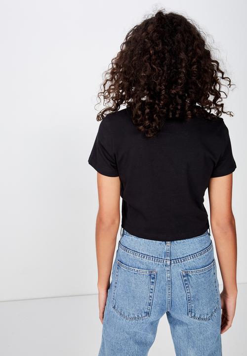 Cotton On - The one baby tee  - black