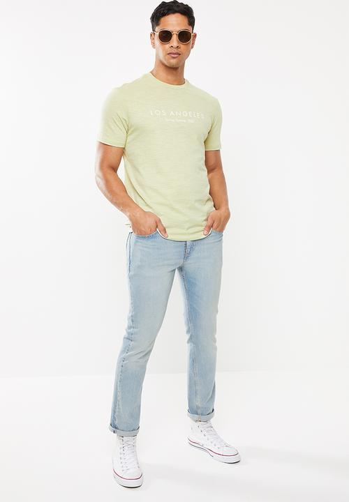 Cotton On - LA spring/summer Tbar text T-shirt - green