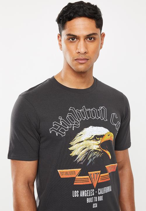 Cotton On - Hightail co. Tbar moto T-shirt - black