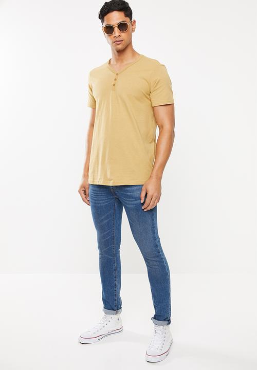 Cotton On - Essential henley - brown