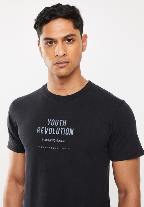 Cotton On - Longline scoop hem - black 