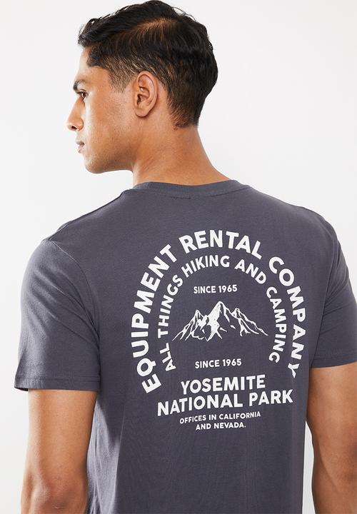 Cotton On - Yosemite Tbar souvenir T-shirt - grey / blue