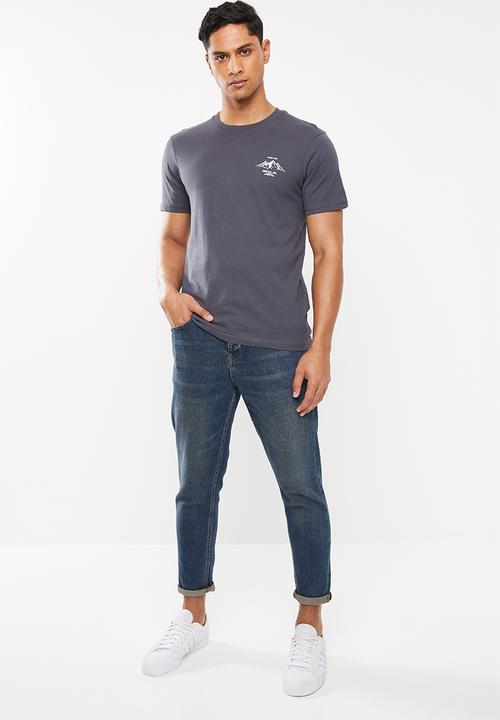 Cotton On - Yosemite Tbar souvenir T-shirt - grey / blue