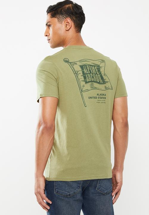 Cotton On - Alpine anchor Tbar souvenir T-shirt - khaki