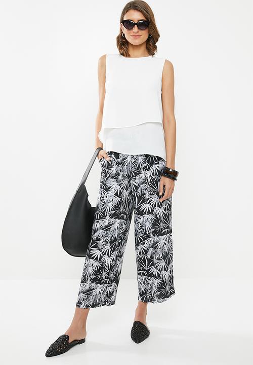 edit - Double layer vest - white
