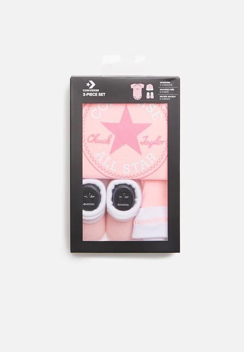 Converse - Newborn classic 3 piece boxed set - pink 