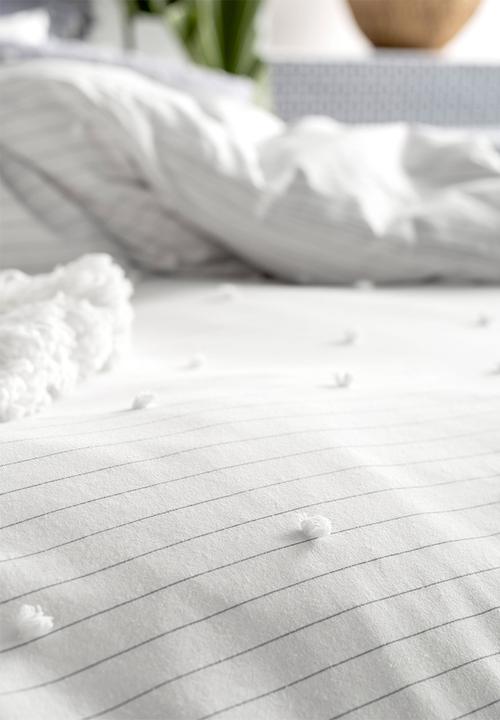 Linen House - Anya duvet cover set - smoke
