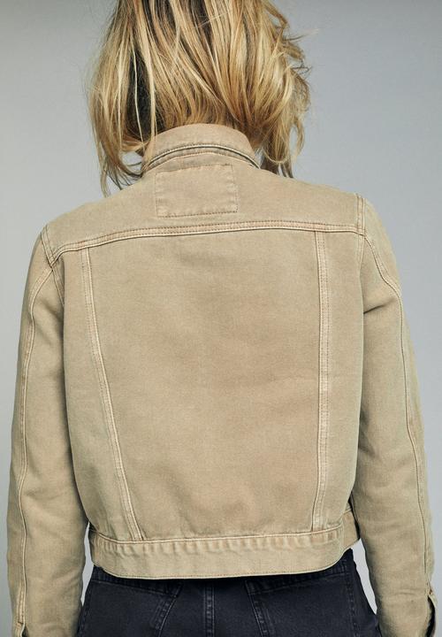 Cotton On - Girlfriend denim jacket  - neutral 