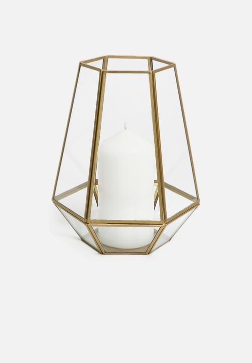 H&S - Hexagonal lantern - gold